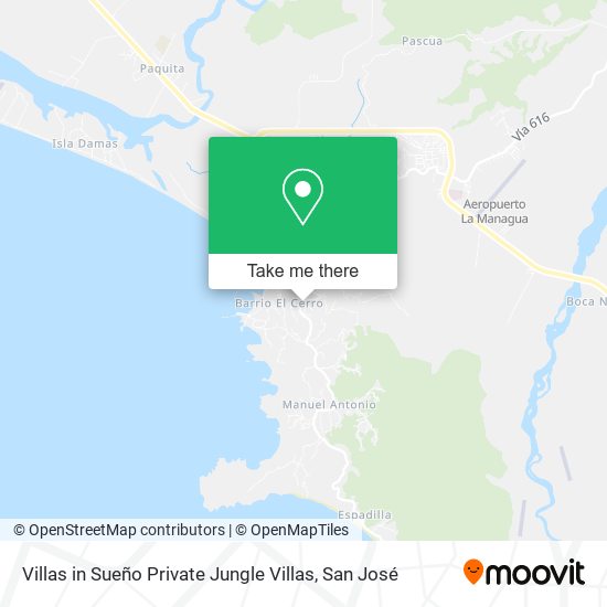 Mapa de Villas in Sueño Private Jungle Villas