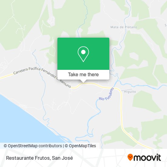 Mapa de Restaurante Frutos