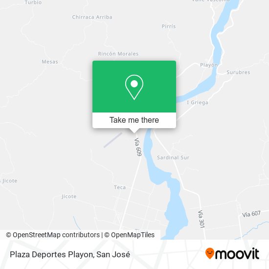 Plaza Deportes Playon map