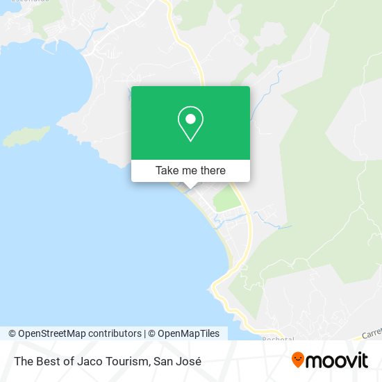 The Best of Jaco Tourism map