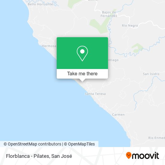 Florblanca - Pilates map