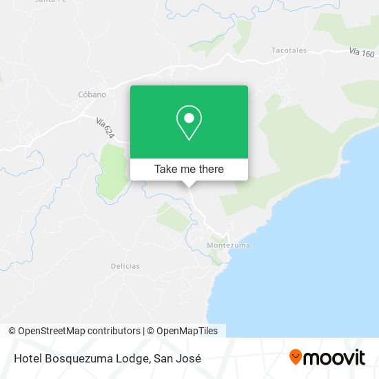 Hotel Bosquezuma Lodge map