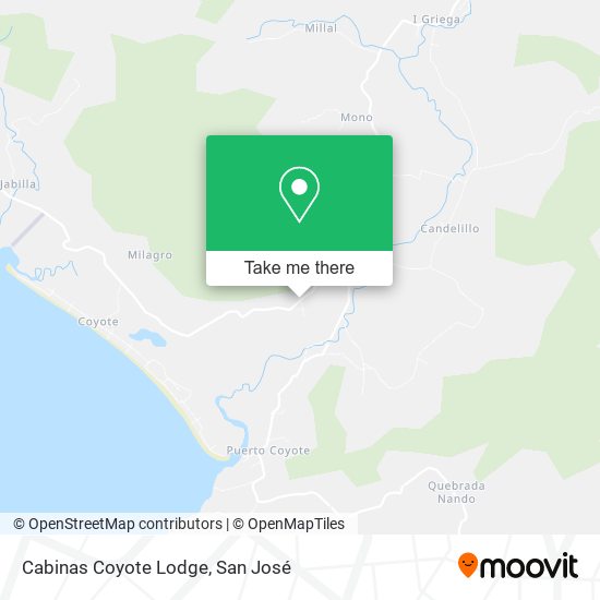 Mapa de Cabinas Coyote Lodge