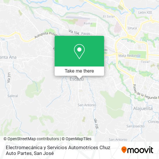 Electromecánica y Servicios Automotrices Chuz Auto Partes map