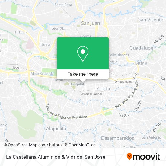 La Castellana Aluminios & Vidrios map
