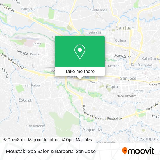 Moustaki Spa Salón & Barbería map