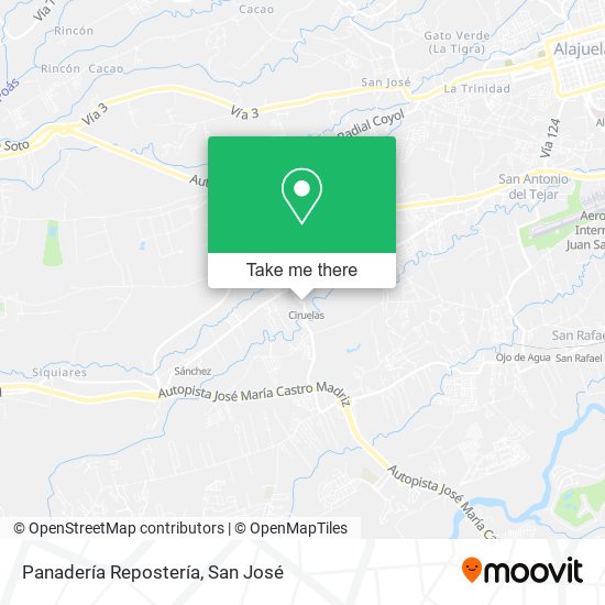 Panadería Repostería map