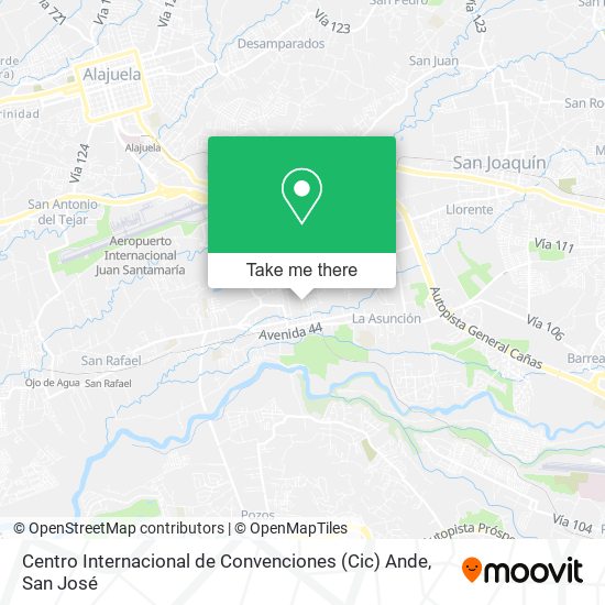 Mapa de Centro Internacional de Convenciones (Cic) Ande