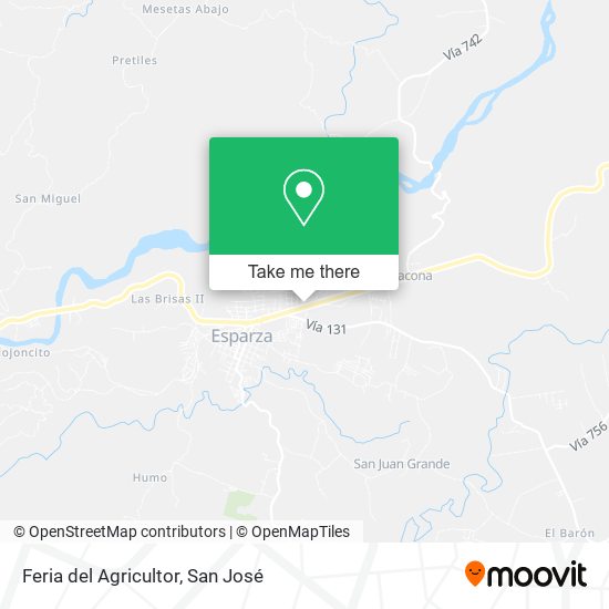 Feria del Agricultor map