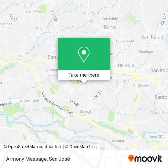 Mapa de Armony Massage