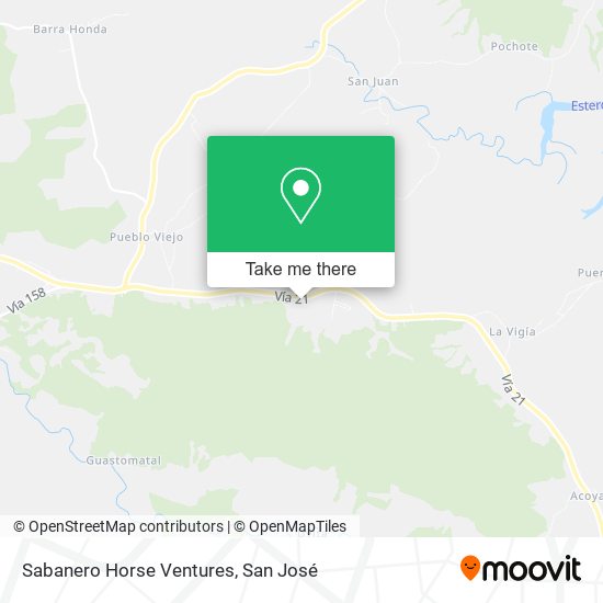 Mapa de Sabanero Horse Ventures