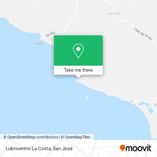 Lubricentro La Costa map