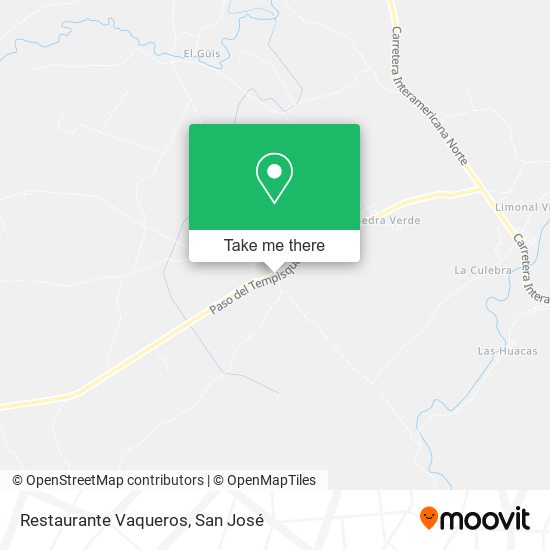 Restaurante Vaqueros map