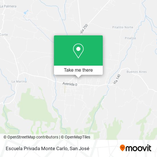Escuela Privada Monte Carlo map