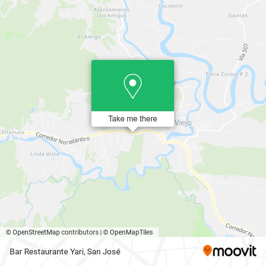 Mapa de Bar Restaurante Yari