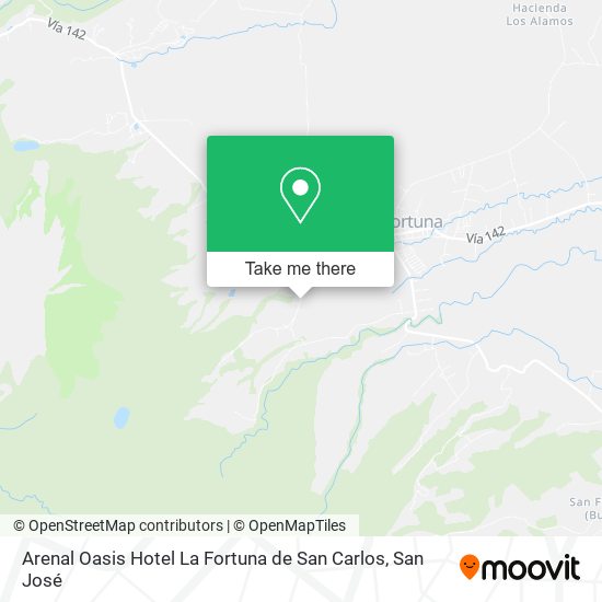 Arenal Oasis Hotel La Fortuna de San Carlos map