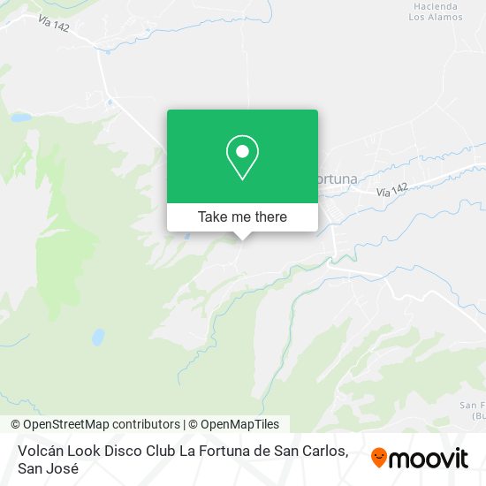 Volcán Look Disco Club La Fortuna de San Carlos map