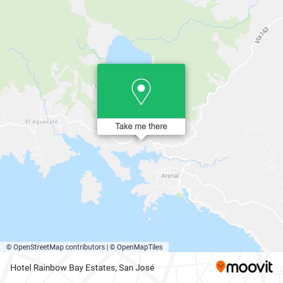 Hotel Rainbow Bay Estates map
