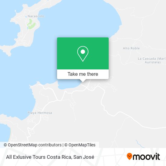 All Exlusive Tours Costa Rica map