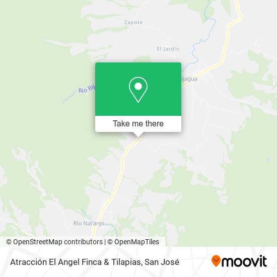 Atracción El Angel Finca & Tilapias map