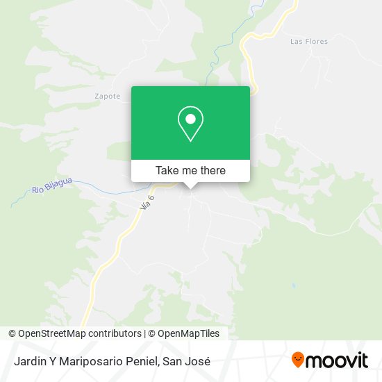 Mapa de Jardin Y Mariposario Peniel