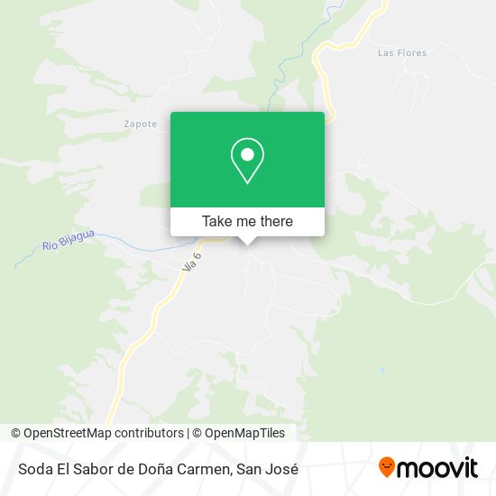 Mapa de Soda El Sabor de Doña Carmen