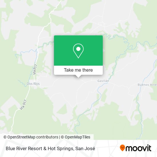 Mapa de Blue River Resort & Hot Springs