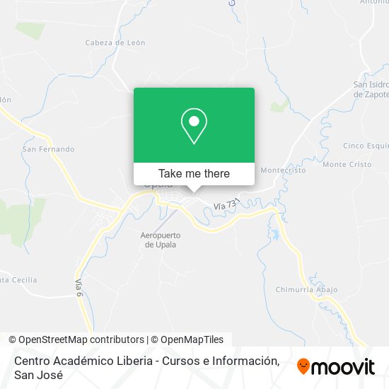 Centro Académico Liberia - Cursos e Información map