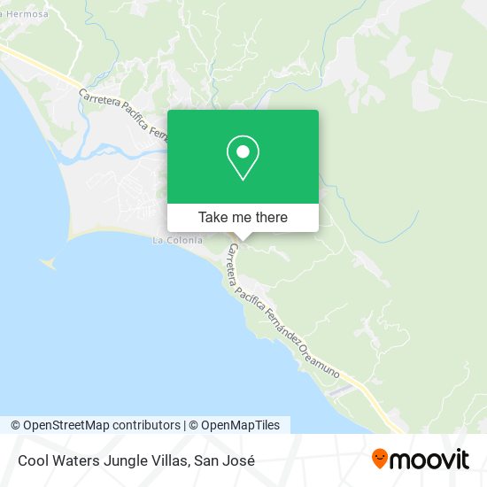 Cool Waters Jungle Villas map