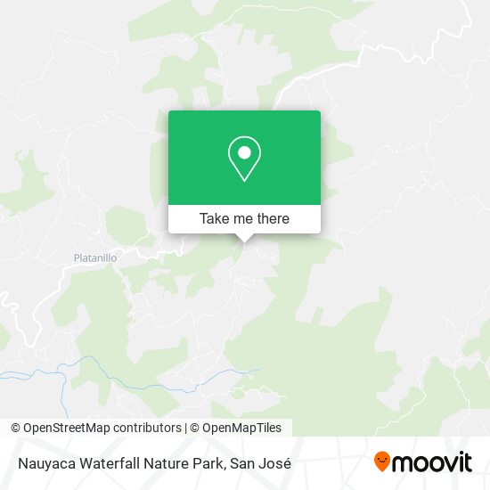 Nauyaca Waterfall Nature Park map