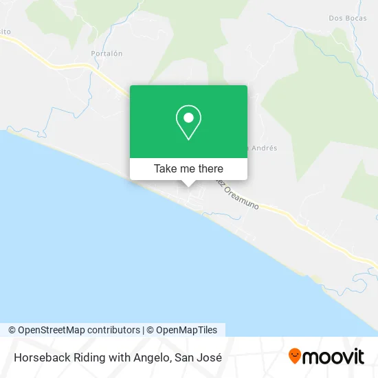 Horseback Riding with Angelo map
