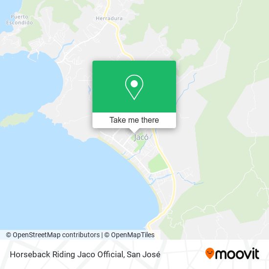 Horseback Riding Jaco Official map