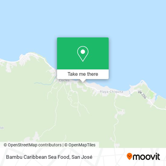 Bambu Caribbean Sea Food map