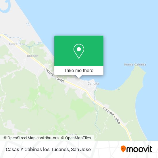 Casas Y Cabinas los Tucanes map