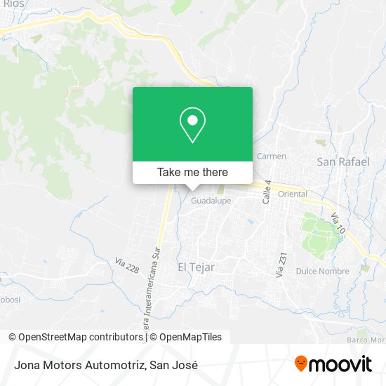 Mapa de Jona Motors Automotriz