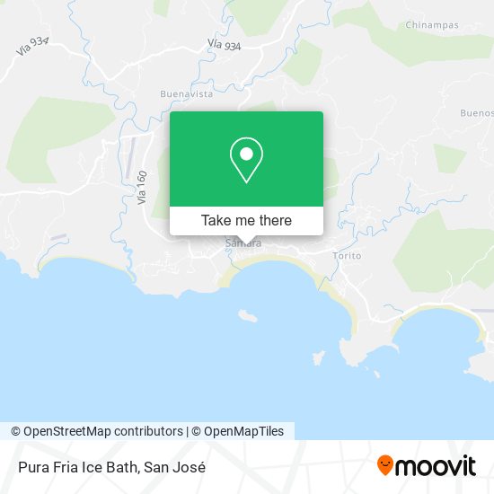 Mapa de Pura Fria Ice Bath
