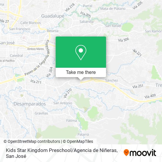 Kids Star Kingdom Preschool / Agencia de Niñeras map
