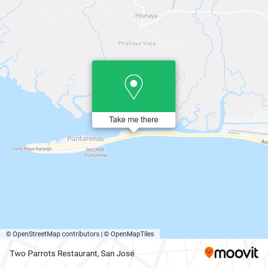 Mapa de Two Parrots Restaurant