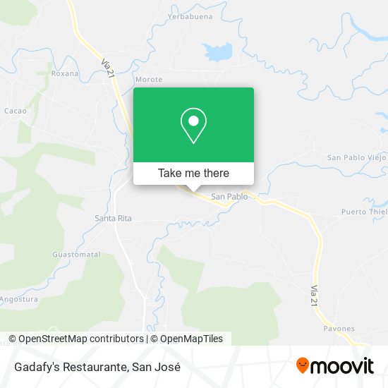 Gadafy's Restaurante map