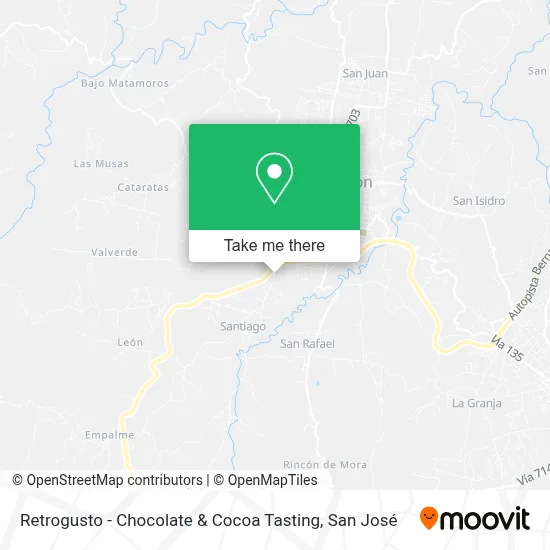 Retrogusto - Chocolate & Cocoa Tasting map
