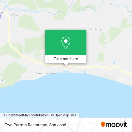 Two Parrots Restaurant map