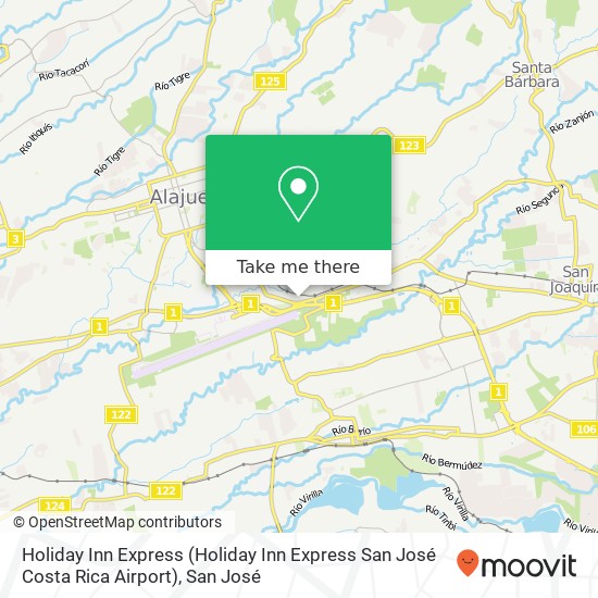 Holiday Inn Express (Holiday Inn Express San José Costa Rica Airport) map