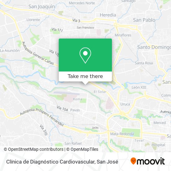 Clínica de Diagnóstico Cardiovascular map