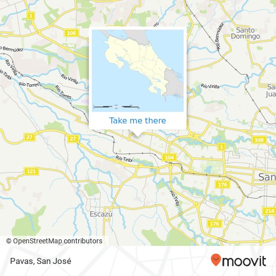 Pavas map