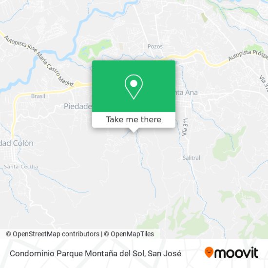 Mapa de Condominio Parque Montaña del Sol