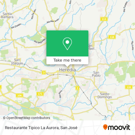 Restaurante Tipico La Aurora map
