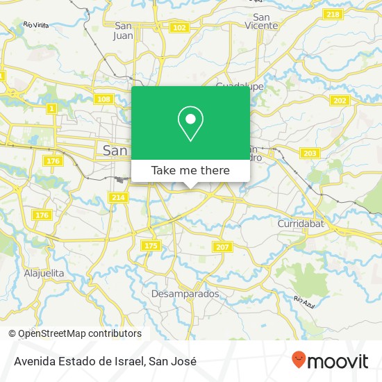 Avenida Estado de Israel map