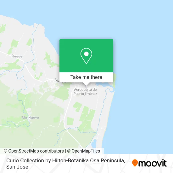 Mapa de Curio Collection by Hilton-Botanika Osa Peninsula