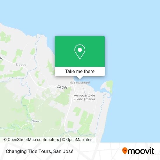 Changing Tide Tours map
