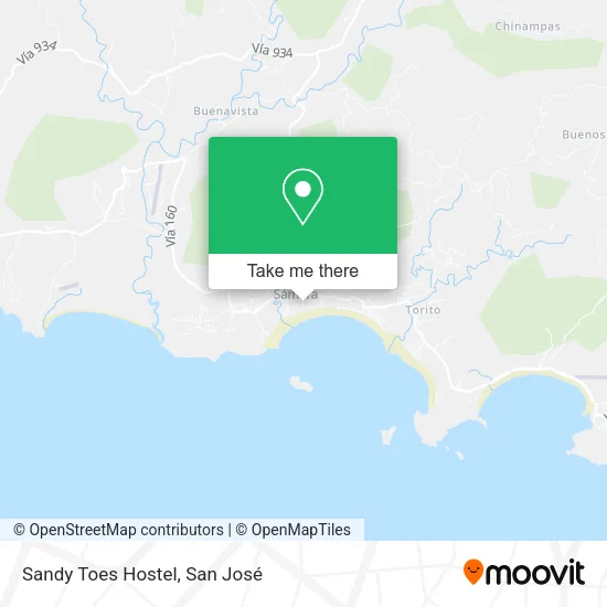 Sandy Toes Hostel map